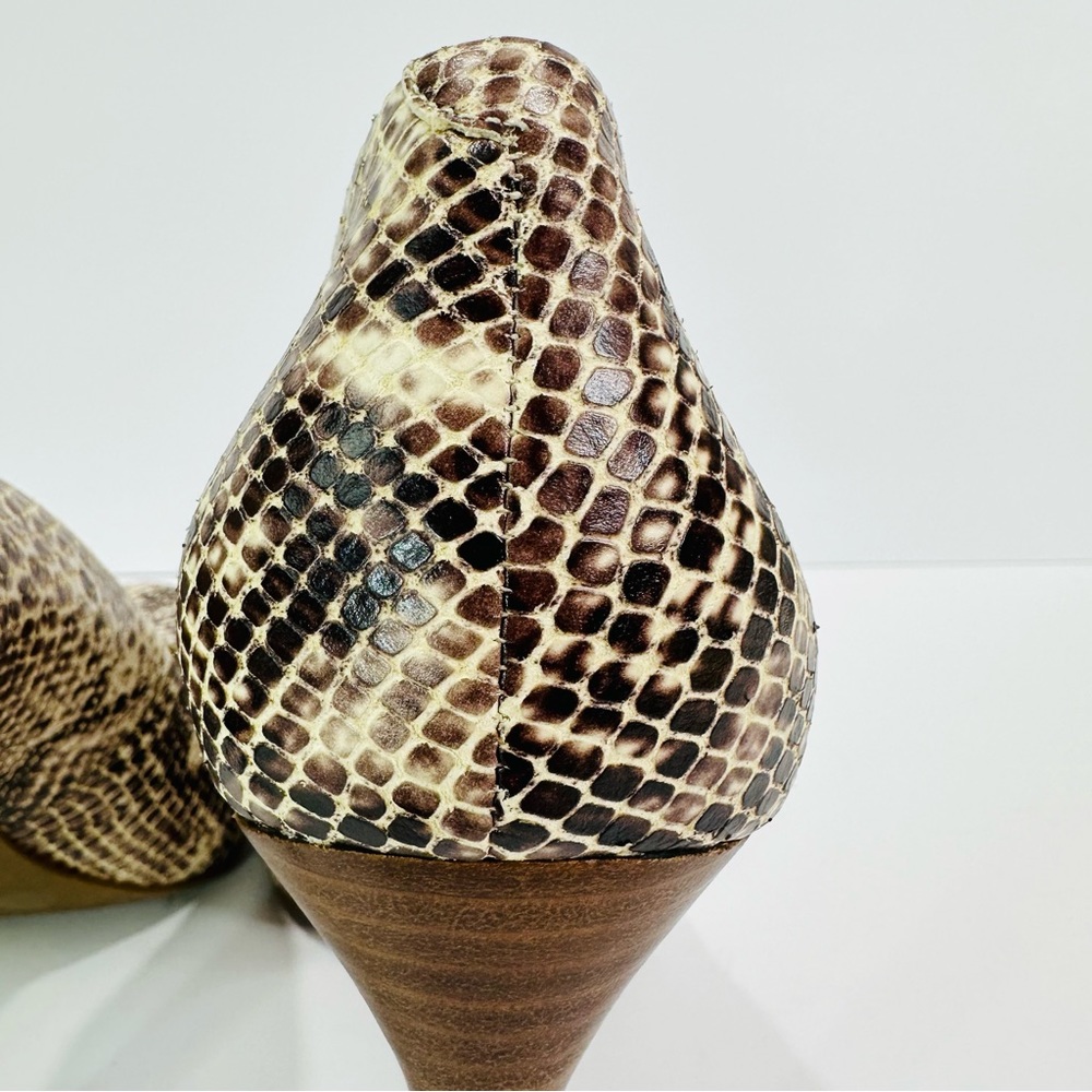 JESSICA SIMPSON 4” SNAKESKIN EMBOSSED PRINT HIGH HEEL SHOE SIZE 11B EXCELLENT - Picture 4 of 11